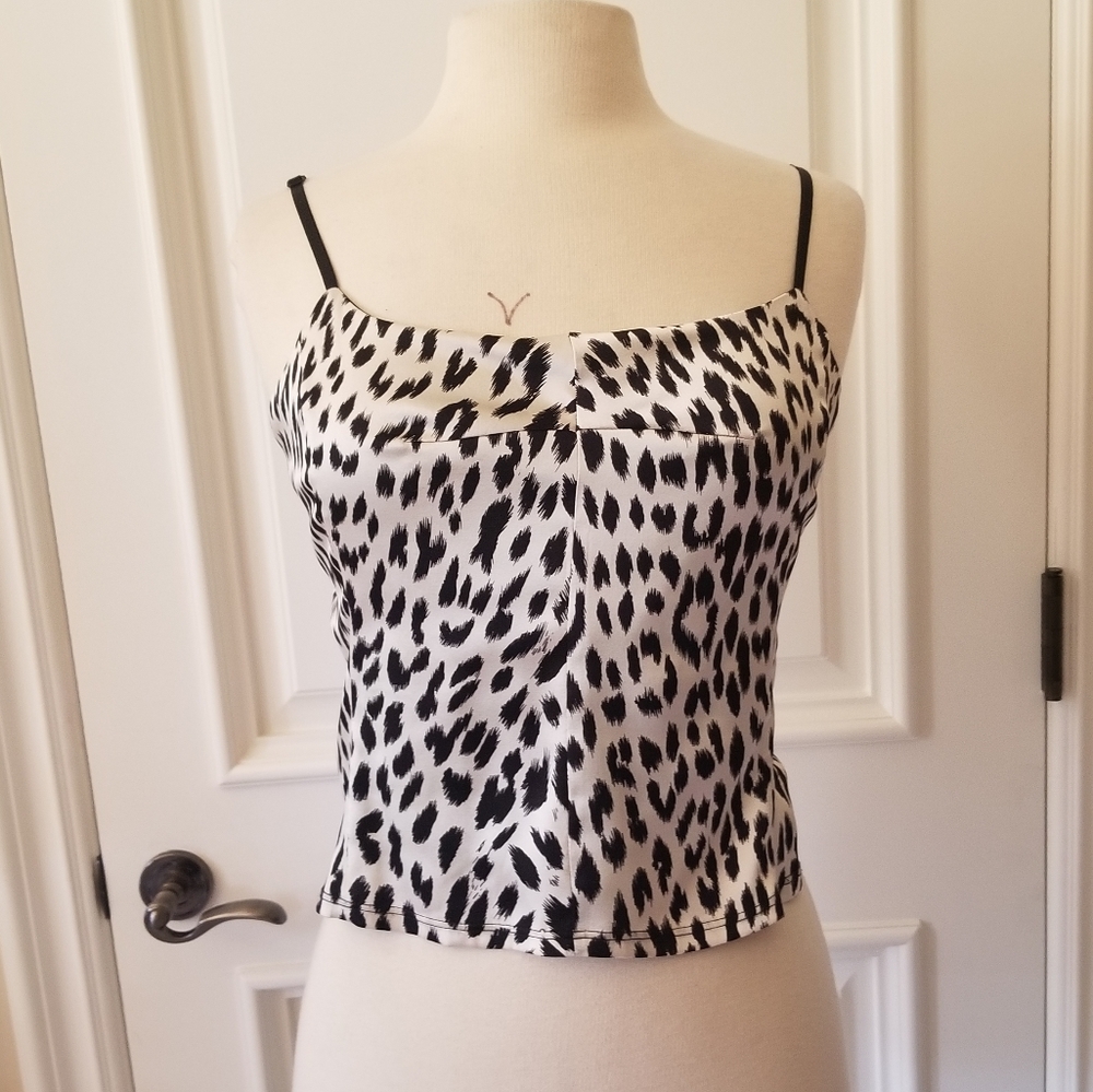 Bebe Leopard Print Tank Top